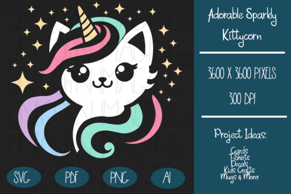Adorable Kittycorn SVG Cut Review for Embroidery Projects