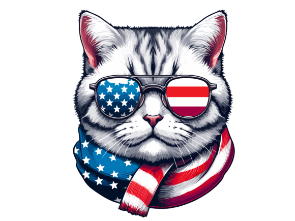 British Shorthair Cat 4th of July Embroidery Review