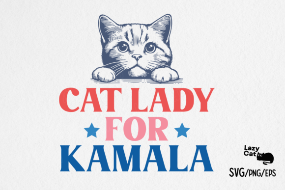 Cat Lady for Kamala SVG PNG Review