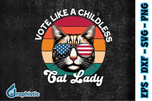 Cat Lady Retro Like a Childless SVG Review