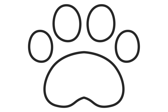 Cat Paw Line Icon: A Versatile Embroidery Design