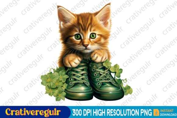 Cat Shoes St. Patrick’s Day Clipart Review