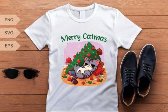 Merry Catmas Funny Christmas Cat Lover Review