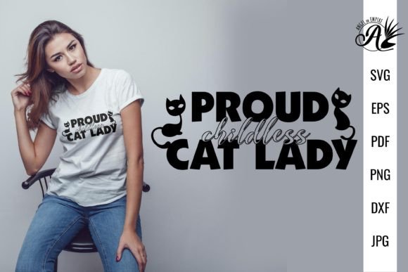Proud Childless Cat Lady with Cats Embroidery Design Review