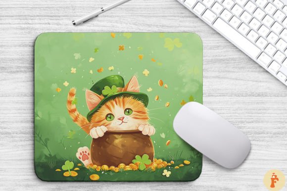 St Patrick's Day Lucky Cat Background
